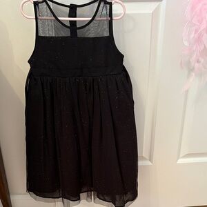 Elegant Black Sparkle Dress-Size 5t